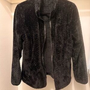 Women's Black Faux Fur Jacket